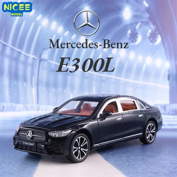 1:24 Mercedes Benz E300L E-cless Sport, Изготовленная на заказ Из Металлического Сплава, Модель Автомобиля, Звук, Свет, Откидывающаяся Коллекция, Детская Игрушка В Подарок A480