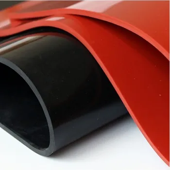 1,5 мм/2 мм/3 мм красный/черный лист силиконовой резины 500x500 мм Черный силиконовый матовый лист термостойкой фольги