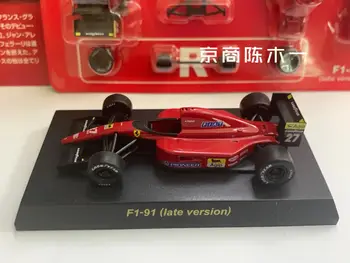 1/64 KYOSHO Ferrari F1-91 Prost, поздняя версия гоночного автомобиля Формулы-1, коллекция игрушек для украшения автомобилей из литого под давлением сплава KYOSHO