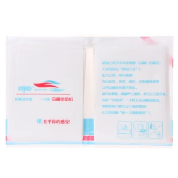 10 шт./пакет одноразовый коврик для сиденья унитаза, 100% водонепроницаемый коврик для туалетной бумаги G32C