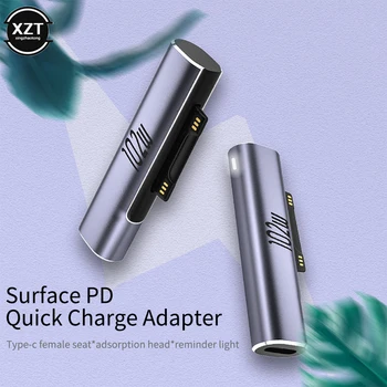 102 Вт USB Type C PD Конвертер Штекеров для быстрой зарядки Microsoft Surface Pro 8 7 6 5 4 3 Go USB-C Адаптер Для Surface Book 1 2 3