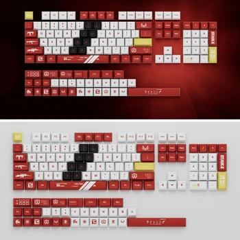 120 Клавиш/набор XDA Profile Bloodsport Keycap для Механической клавиатуры с Подкладкой из PBT-красителя для переключателей Cherry MX H8WD