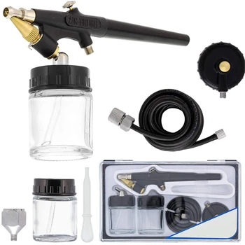 138Type Airbrush Kit Mini Single Action Air Brush Set С Сифонной Подачей 0,8 мм Пистолета-Распылителя Краски со Шлангом 22cc Стаканчики для Жидкости для Макияжа Хобби