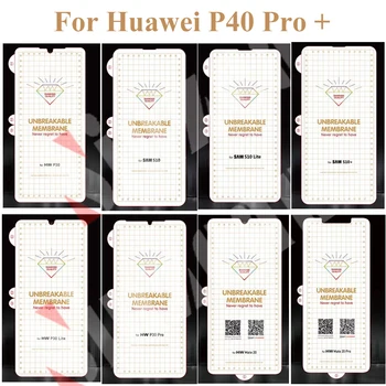 200шт Небьющаяся Мембранная Гидрогелевая Пленка Для Защиты Экрана Huawei P50 Lite MATE 50 E NOVA 10Z SE Y70 Y90 Enjoy 50 Pro