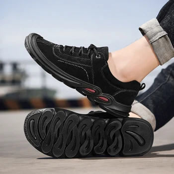 2022 Мужская удобная походная обувь Большого размера 46 Легкие уличные нескользящие кроссовки для скалолазания Дышащая Походная повседневная обувь