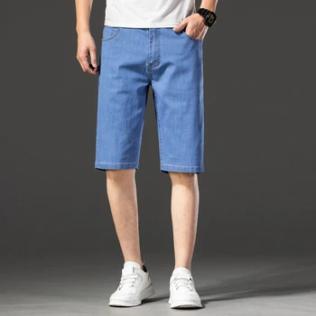 2023 короткая джинсовая одежда Длиной до колен Дышащие Мужские Горячие джинсы Легкие Тонкие Летние хлопчатобумажные шорты