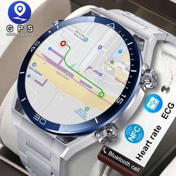 2023 Новый NFC ECG + PPG Bluetooth Call Smartwatch GPS Трекер Браслет движения Фитнес для Huawei Watches Ultimate Smart Watch Men