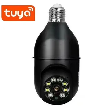 2MP 1080P Приложение Tuya / YiLot Полноцветная лампа E27 с головным гнездом IP-камера AI Для обнаружения гуманоидов Домашняя охранная сигнализация CCTV Радионяня