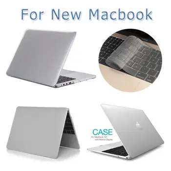 2в1 Прозрачный Хрустальный Чехол Для ноутбука Для Нового MacBook 12 дюймов A1534 Для Macbook 11 дюймов A1370 A1465 + крышка клавиатуры
