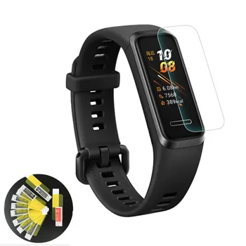 2шт мягкого ТПУ прозрачного смарт-браслета с защитной пленкой для Huawei Band 4 Smart Watch Band4 Wristband Полноэкранная защитная крышка