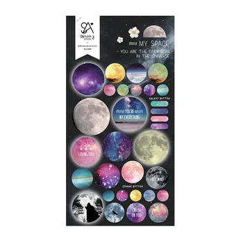 30 шт./лот Planet Space Sonia 3D Декоративные Канцелярские наклейки для скрапбукинга DIY Дневник Альбом Наклейка-наклейка