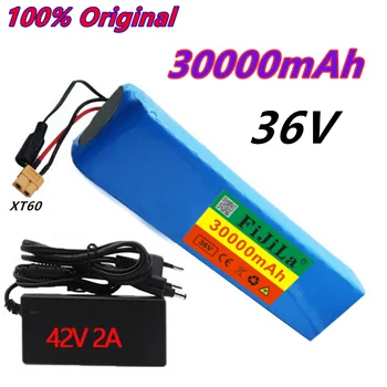 36V 10S4P 30Ah Batterie Pack 500W High PowerBatterie 42V30000mAh EbikeElektrischeFahrrad BMS Batterie mit xt60 Stecker+Ladegerät