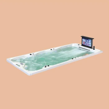 4800 мм Подвесная гидромассажная ванна для бассейна, Акриловый гидромассаж, встроенный СПА-центр для серфинга NS2011