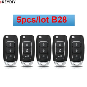 5 шт./ЛОТ KEYDIY Универсальный Дистанционный Ключ B28 Для KD900 MINIKD KD-X2 KD-MAX 3-кнопочный Ключ Работает для более чем 1000 видов автомобилей