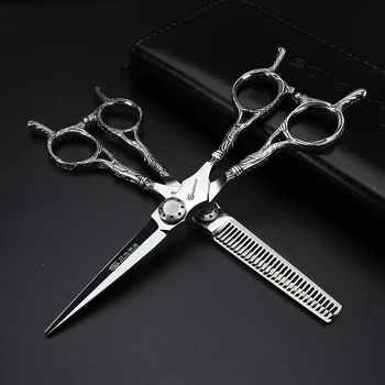 6 дюймов 9cr13 парикмахерские ножницы для ухода за волосами инструмент для укладки профессиональные ножницы для стрижки филировочные ножницы салонный инструмент для женщин мужчин