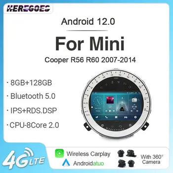 7862 Авто Android 12, 8G + 256 ГБ Автомагнитола Для BMW Mini Cooper R56 R57 R58 R60 2007-2013 Щепка Мультимедийный Плеер Навигация GPS