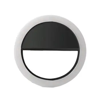 8,5 см Круглое светодиодное кольцо с заполняющим светом для видеосъемки в реальном времени, зажим для телефона, лампа для селфи