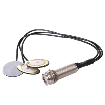 8-кратный пьезоконтактный микрофон, 3 датчика с разъемом для торцевых контактов для Kalimba