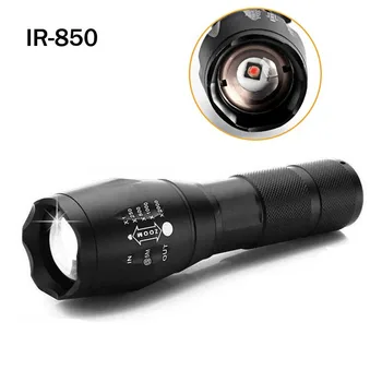 850 Нм Инфракрасный ИК-фонарик 850 Фокус 1-режимный светодиодный фонарик Камера ночного видения Заполняющий свет Светодиодная лампа AAA 18650 ИК-фонарик