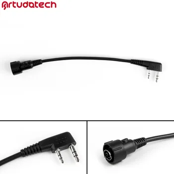 Artudatech для Kenwood для Puxing для Wouxun для Baofeng Радио гарнитура Mini Din штекерный соединительный кабель