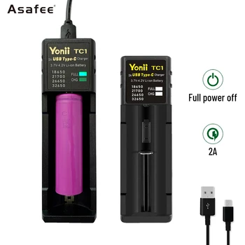 Asafee TC1 Новый Интерфейс Type-C 21700 Литиевая Батарея 3.Зарядное устройство 7v18650