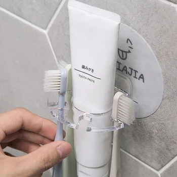 BAISPO всасывания стены образный держатель зубной щетки зубная паста стеллаж для хранения бритва зубная щетка для одежды ванная комната зубная щетка держатель полки