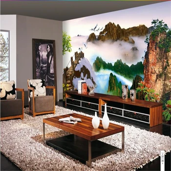 beibehang Масштабные пользовательские обои HD пейзаж пейзажный мир на фоне телевизора Wonderland флуоресцентные обои