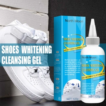 C9GA Очиститель белой обуви, отбеливающий обувь, удаляющий пятна, полирующий гель для чистки кроссовок, инструмент для чистки обуви на открытом воздухе