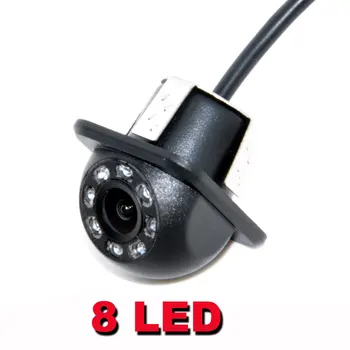 CCD CCD 8 светодиодных автомобильных камер заднего вида для резервного копирования 170 широкоугольных автомобилей заднего вида для камеры ночного наблюдения за парковкой