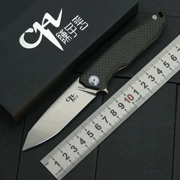 CH3004 Оригинальный Складной Карманный Нож D2 Лезвие Титановая Ручка Из Углеродного Волокна Наружные Охотничьи Защитные Походные Ножи EDC Инструменты