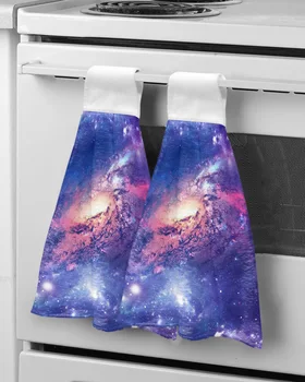 Cosmic Galaxy Custom Wipe Полотенце для рук Впитывающие Подвесные полотенца Домашняя Кухонная Салфетка для мытья посуды Салфетка для ванной