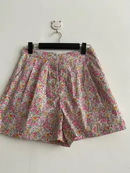 Elfbop 2020, женские повседневные шорты с цветочным принтом - женские короткие брюки в пляжном стиле с высокой талией