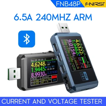 FNIRSI FNB48P SB Тестер тока и напряжения PD Trigger QC4.0 + PD3.0 2.0 Тест емкости для быстрого обнаружения заряда Type-C / FNB58