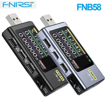 FNIRSI-FNB58 FNB48P USB Тестер Вольтметр Амперметр TYPE-C Быстрое Обнаружение заряда Измерение Триггерной емкости Измерение Пульсаций