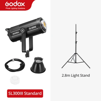 Godox SL300III SL-300W III Светодиодный видеосигнал мощностью 200 Вт с креплением Bowens, сбалансированный по дневному свету 5600K 2.4G Беспроводное управление системой X с помощью приложения Godox