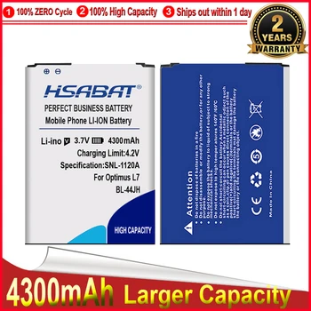 HSABAT 4300 мАч BL-44JH Бизнес Аккумулятор для LG MS770 Motion 4G Optimus L7 P700 P705 Batterie Bateria Бесплатная Доставка