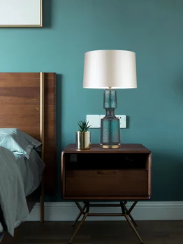 LED 2022 современный стеклянный роскошный столик для спальни прикроватный простой креативный бесплатная доставка гостиная кабинет гостиничные лампы