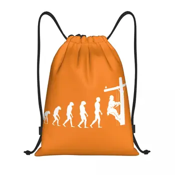 Lineman Evolution Рюкзак на шнурке, спортивная спортивная сумка для мужчин, женщин, Электрика, Подарок Инженера-электрика, Тренировочный рюкзак