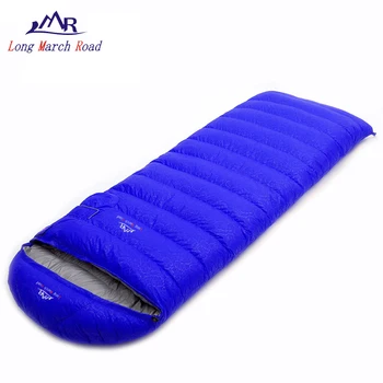 LMR спальный мешок утиный пух открытый кемпинг пешие прогулки для взрослых сверхлегкие теплые удобные водонепроницаемые пуховые спальные мешки конверт сумка