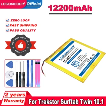 LOSONCOER 12200mAh ST10432-8 ST10432-3A Аккумулятор Для TREKSTOR Surftab Twin 10.1 Tablet PC Batteries
