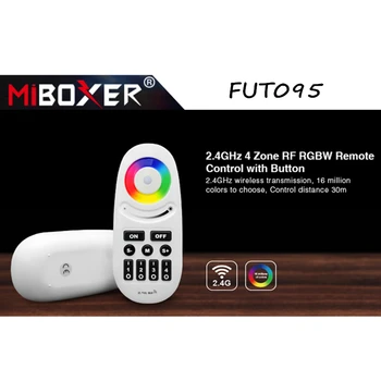 Miboxer FUT095 2,4 ГГц 4-Зонный RF RGBW Пульт Дистанционного Управления С Беспроводным Сенсорным Экраном СВЕТОДИОДНЫЙ Пульт Дистанционного Управления Диммер Светодиодная Лампа или Светодиодная Лента