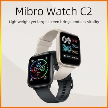Mibro C2 Smartwatch Глобальная Версия 1,69 дюймовый HD Экран Спортивный Монитор Сердечного Ритма Сна 2ATM Водонепроницаемые Мужские Женские Смарт-Часы