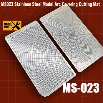 MS023 Модель из нержавеющей стали Дуговое покрытие Режущий коврик Сборка модели Строительные Инструменты для Gundam Military Hobby DIY