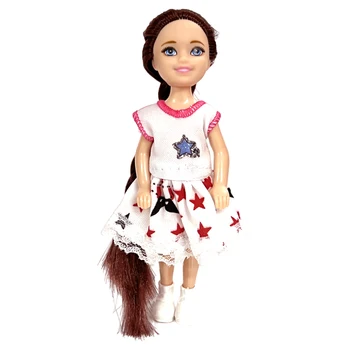 NK 1 комплект кукол для девочек, 5 мини-кукол с подвижными суставами, милая кукла 14 см + Обувь + Наряд для кукол Келли, подарок для девочек, детские игрушки