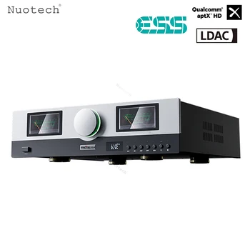 Nuotech A10 Полностью Сбалансированный Усилитель Мощности ES9038 500 Вт Fever HiFi Декодер и Усилитель Bluetooth 5.0 с Дистанционным Управлением УФ-Метром