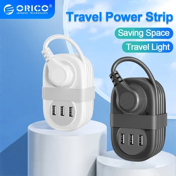 ORICO Plug Power Strip с 2 Портами USB Для зарядки Type C Быстрая Зарядка для ЕС/Великобритании/США/AU Штекер для Путешествий USB-док-станция Для зарядки USB-концентратор