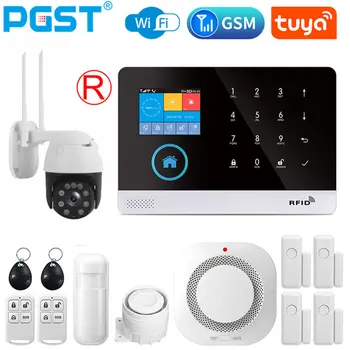 PGST PG103 Сигнализация 2G для Домашней Охранной Системы 433 МГц WiFi GSM Сигнализация Беспроводная Tuya Smart House App Control