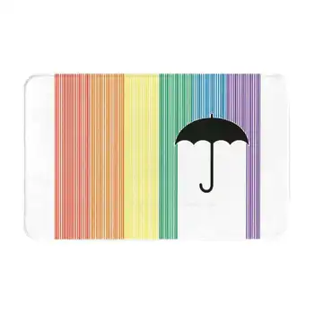 Rainbow Umbrella Academy 3D Мягкий нескользящий коврик для ног Rainbow Gay Umbrella Academy Umbrella Academy Gay Umbrella