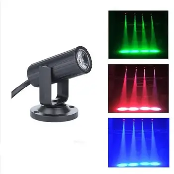 RGB 1 Вт Светодиодный прожектор для сцены, легкая портативная лампа, 360-градусные мягкие вечерние прожекторы для танцпола для дискотеки, Dj-бара, освещения KTV