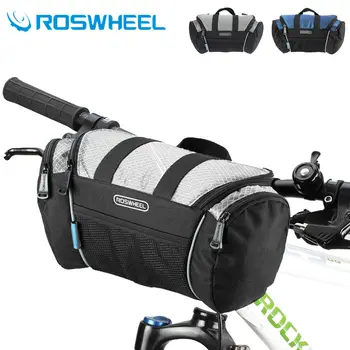 ROSWHEEL 5L Велосипед Велосипедная сумка на руль Передняя трубка Корзина для переноски Сумка через плечо